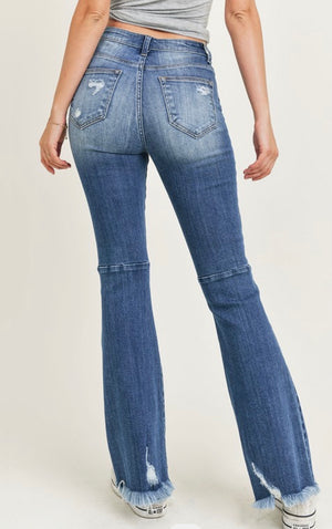 Whitley Distressed Flares