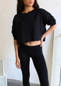French Terry Cropped Shirt