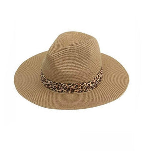 Take me Away Leopard Fedora - Tan