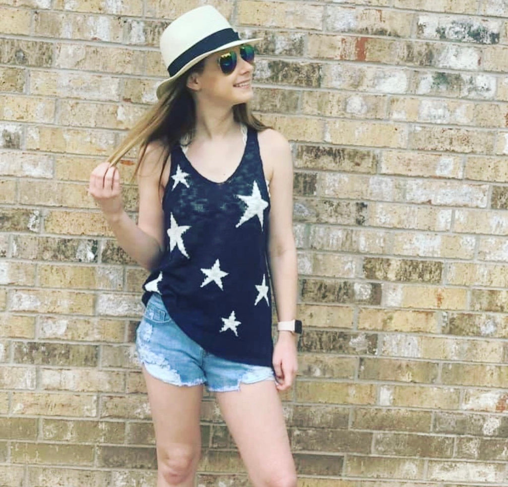 Starlit Nights Lightweight Sweater Star Tank