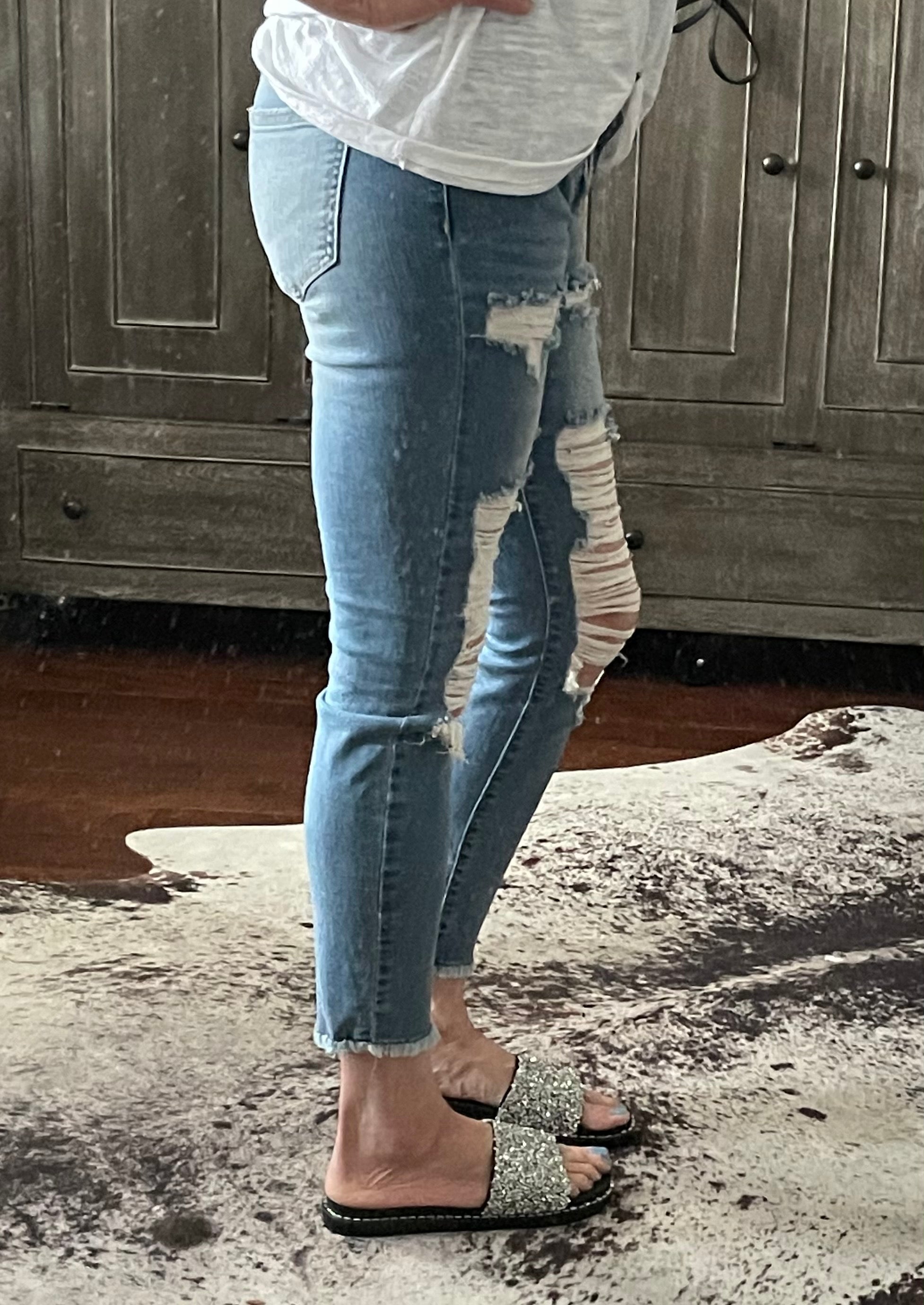 Denim in Dallas Distressed Jeans