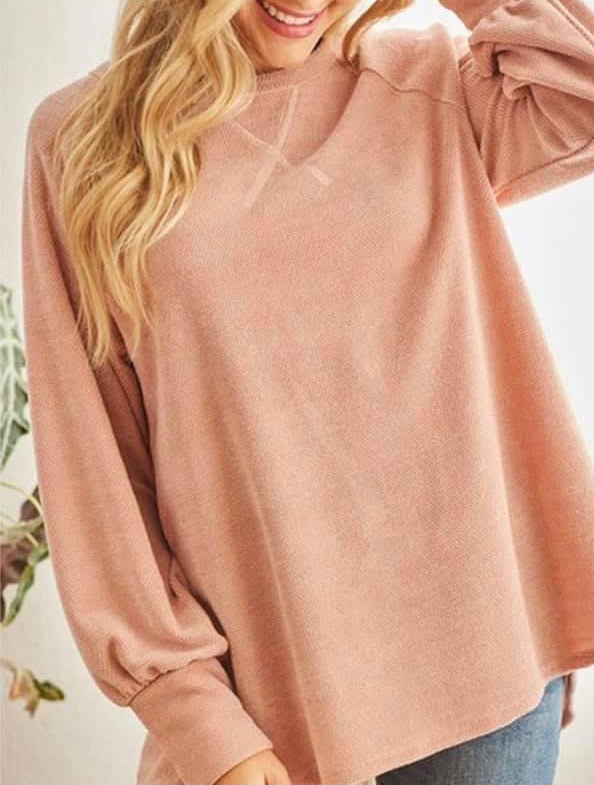 Longing for Lounge Days Mauve Shirt